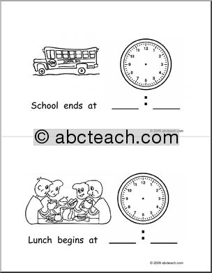 Early Reader: My School Schedule (b/w)