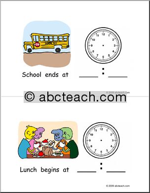 Early Reader: My School Schedule (color)