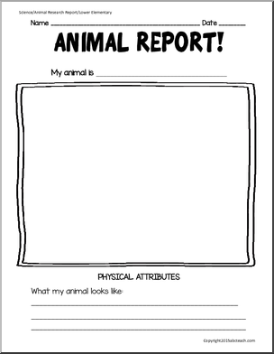 Science: Animal Research Report (K-2)