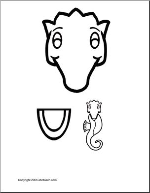 Paper Bag Puppet: Animals – Seahorse