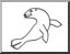 Clip Art: Basic Words: Seal (coloring page)