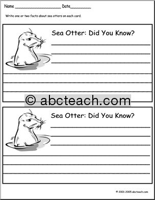Did You Know? Sea Otter