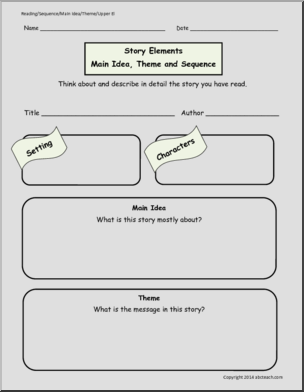 Reading: Story Elements – Main Ideas (grades 3-5)