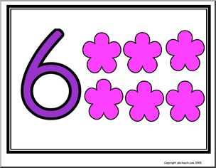 Numbers 6-10 (color) Signs