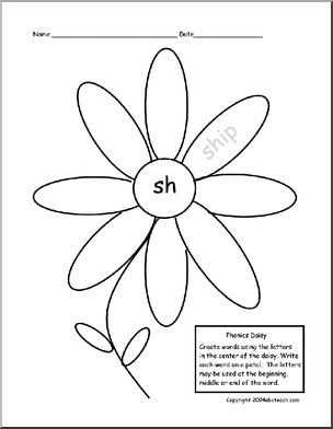 SH sound Phonics Daisy