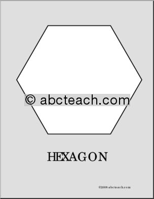 Coloring Page: Hexagon