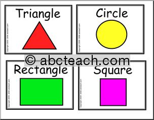 Signs: Geometric Shapes – Set 1 (color)