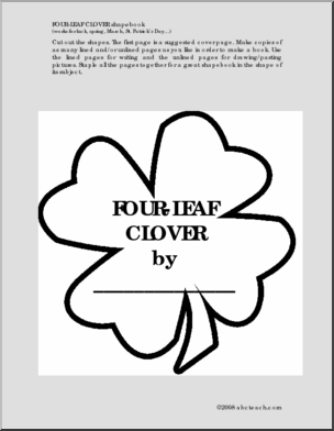 Shapebook: Four-Leaf Clover (primary)