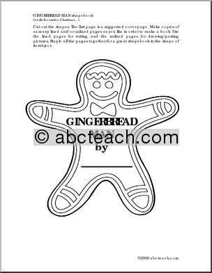 Shapebook: Gingerbread Man  (primary)