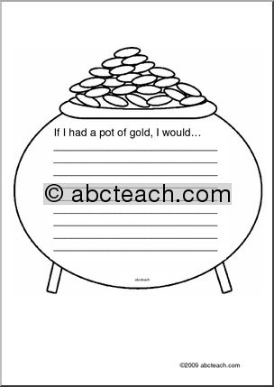Shapebook: Pot of Gold (elementary)