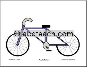 Shape Puzzle: Bicycle (color)