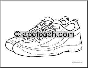 Coloring Page: Racquetball – Shoes