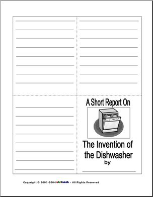 Short Report Form: Inventions – Dishwasher (b/w)