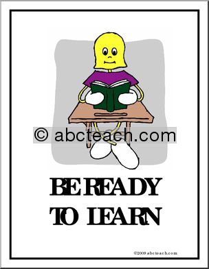 Behavior Poster: “Be Ready to Learn”