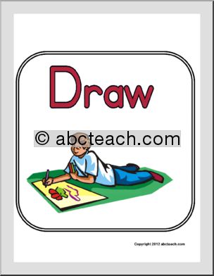 Classroom Sign: Draw (color)