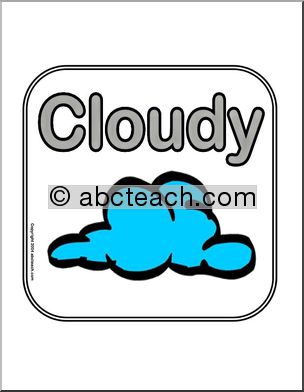 Signs: Weather – Cloudy