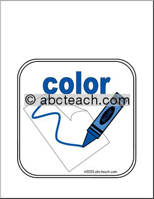 Sign: Color (illustrated)