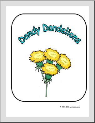 Sign: Dandy Dandelions (color)