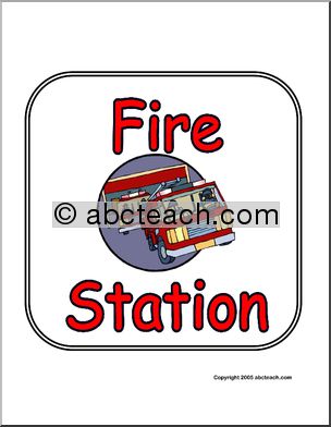 Sign: Fire Station