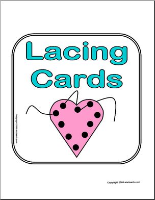 Theme Sign: Lacing Card