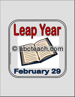 Sign: Leap Year Large & Small (2)