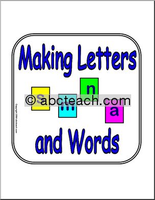 Sign: Making Letters and Words
