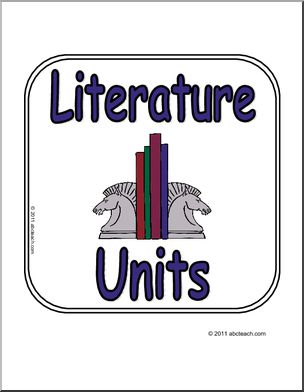 Sign: Literature Units (color)