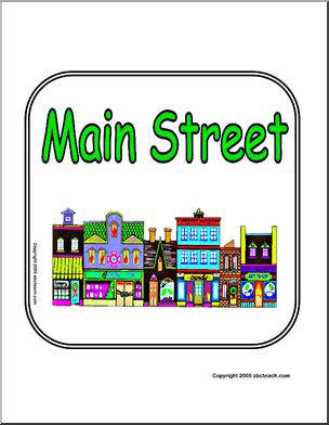 Sign: Main Street