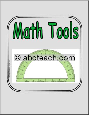 Math Tools (color) Sign