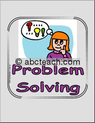 Problem Solving (color) Sign