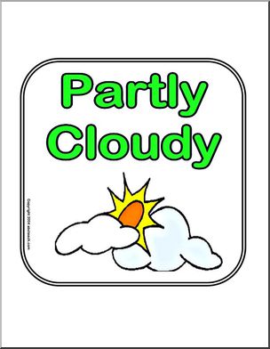 Signs: Weather – Partly Cloudy
