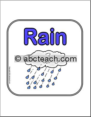 Signs: Weather – Rain