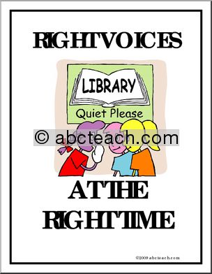 Behavior Poster: “Right Voice at the Right Time”