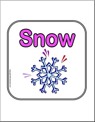 Signs: Weather – Snow