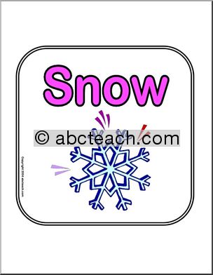 Signs: Weather – Snow