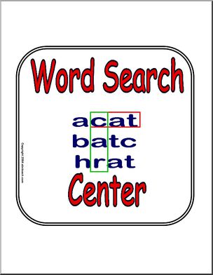 Sign: Word Search Center