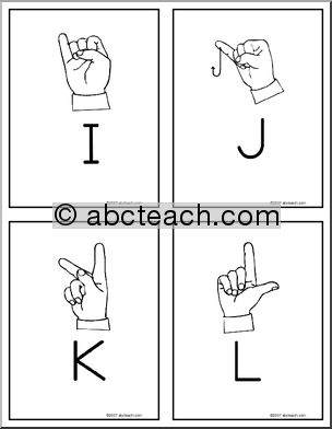 Flashcard: Sign Language (A-Z)