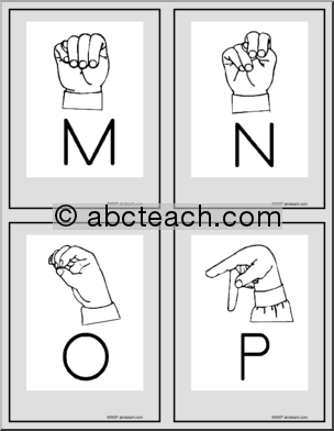 Flashcard: Sign Language (M-P)