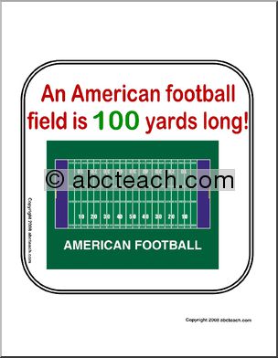 100th Day – Football Field Sign