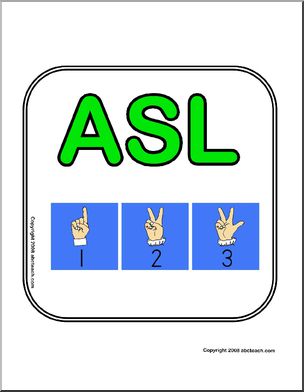 Sign: ASL Center