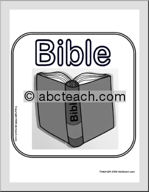 Sign: Bible (b/w)