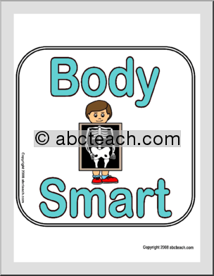 Sign: Body Smart (Multiple Intelligence)