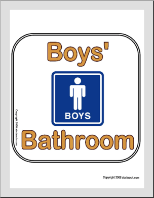 Sign: Boys’ Bathroom