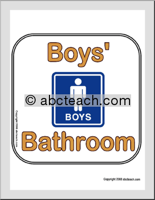 Sign: Boys’ Bathroom