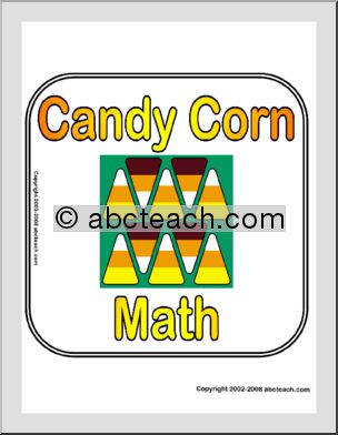 Sign: Candy Corn Math
