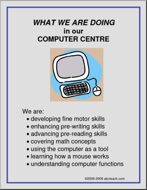 What We Are Doing Sign: Computer Centre