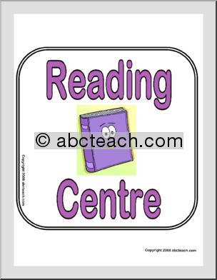 Reading’ Centre Sign