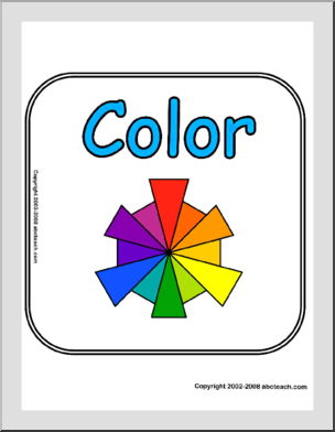 Classroom Sign: Color