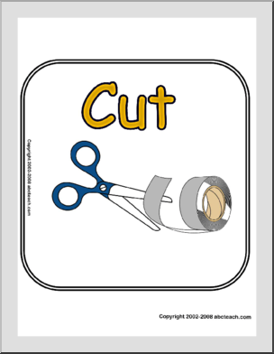 Classroom Sign: Cut