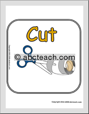 Classroom Sign: Cut